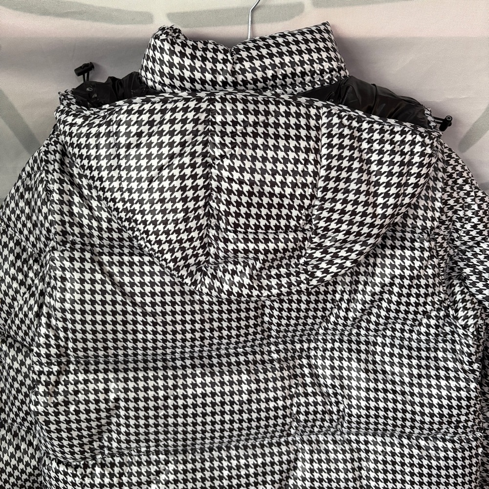 Moncler Houndstooth Patchwork Down Jacket - image 8